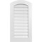 Ekena Millwork Arch Top Surface Mount PVC Gable Vent: Non-Functional, w/ 3-1/2"W x 1"P Standard Frame, 20"W x 36"H GVPAR20X3601SN - alternate 1